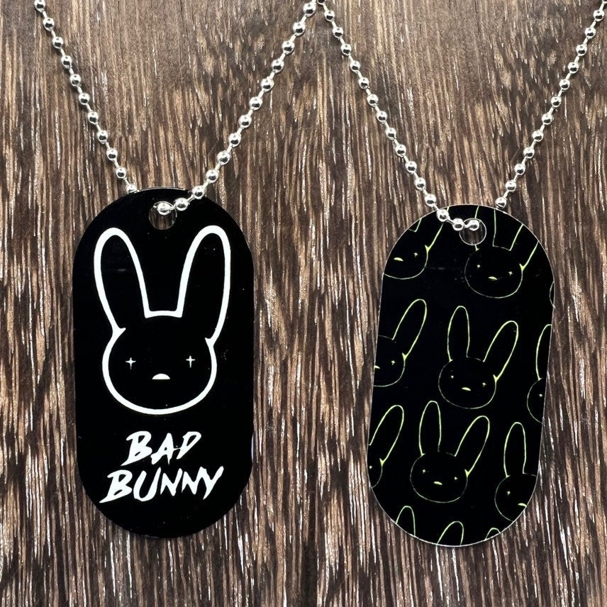 Bad Bunny Double Sided Necklace Un Verano Sin Ti X 100PRE 
