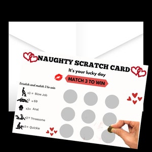 Carte à gratter pour adultes Naughty Scratch It Off Cartes-cadeaux