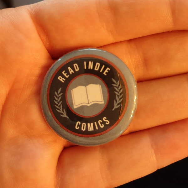 Read Indie Comics - 1.25 in. Button