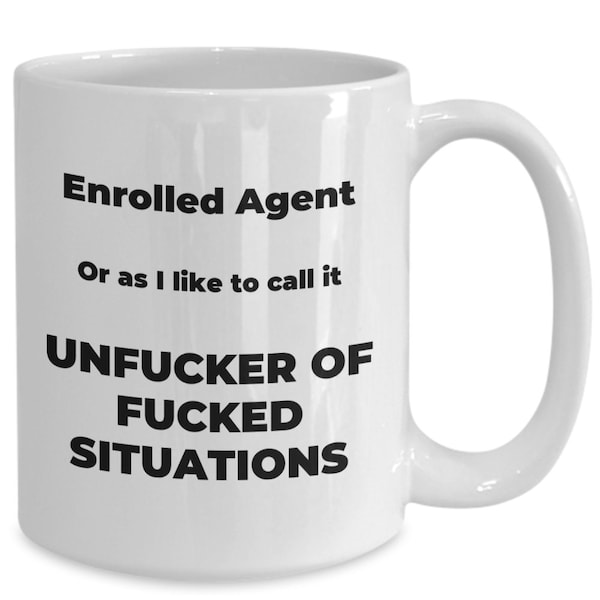 Eingeschriebene Agent Kaffeetasse, Geschenk für registrierte Agent, irs Agent Tasse, registrierte Agent Tasse