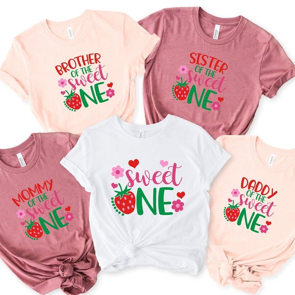Sweet One Shirt, Girl Birthday Party T-Shirt, Family Matching Birthday Shirt, Mommy of the Sweet One T-Shirt, Personalized Birthday Shirt