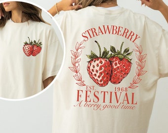 Strawberry Festival 1968 Shirt, A Berry Good Times T-Shirt, Strawberry Lovers Shirt, Retro Strawberry T-Shirt, Trendy Strawberry Tee Shirt