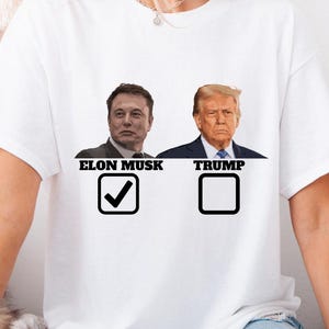 Trump Vs Elon Musk Shirt, Trump Vs Elon Musk T-Shirt, Politisches grafisches T-Shirt, Unterstützung Elon Shirt, Anti-Trumpf-Shirt, Elon Musk Politische Hemden