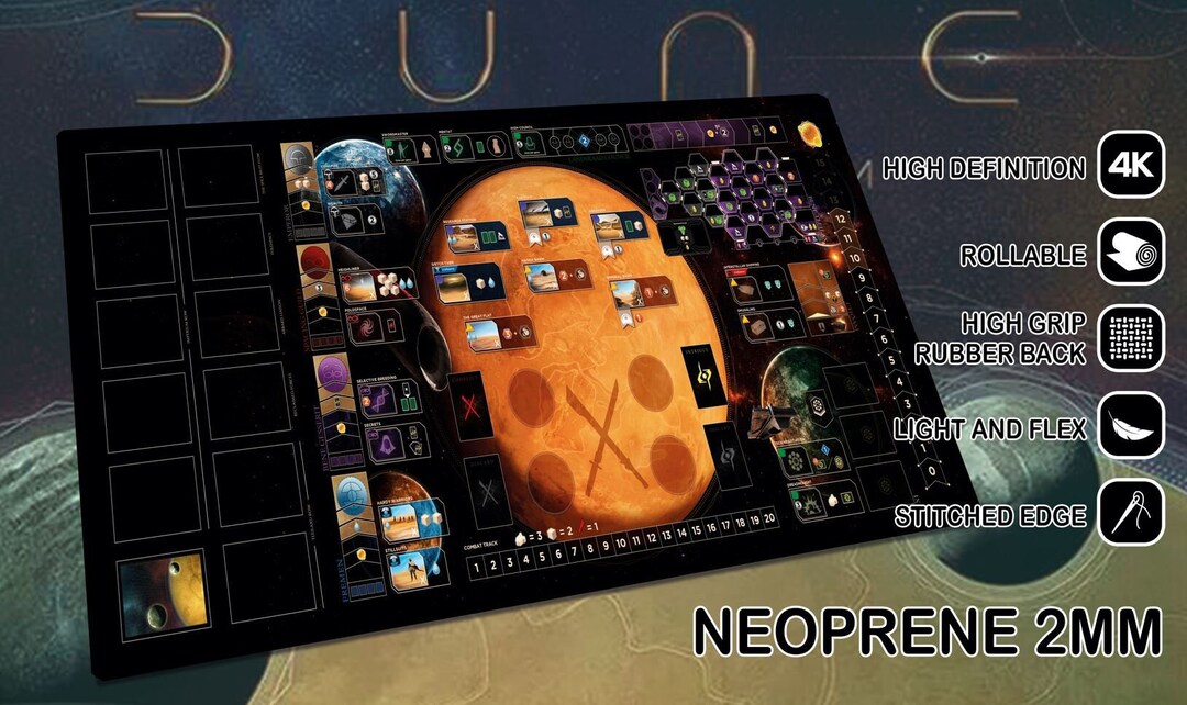 Dune Imperium Playmat ENGLISH Version Base Rise of IX & Immortality
