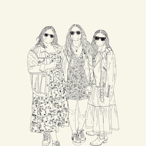 SIX people CUSTOM People Portraits *digital download* Listing
