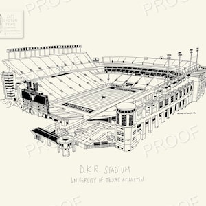 University of Texas DKR Texas Memorial Stadium *digital download*