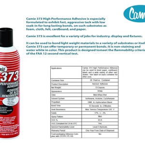 Camie 373 High Performance Adhesive - 13oz - Made in USA