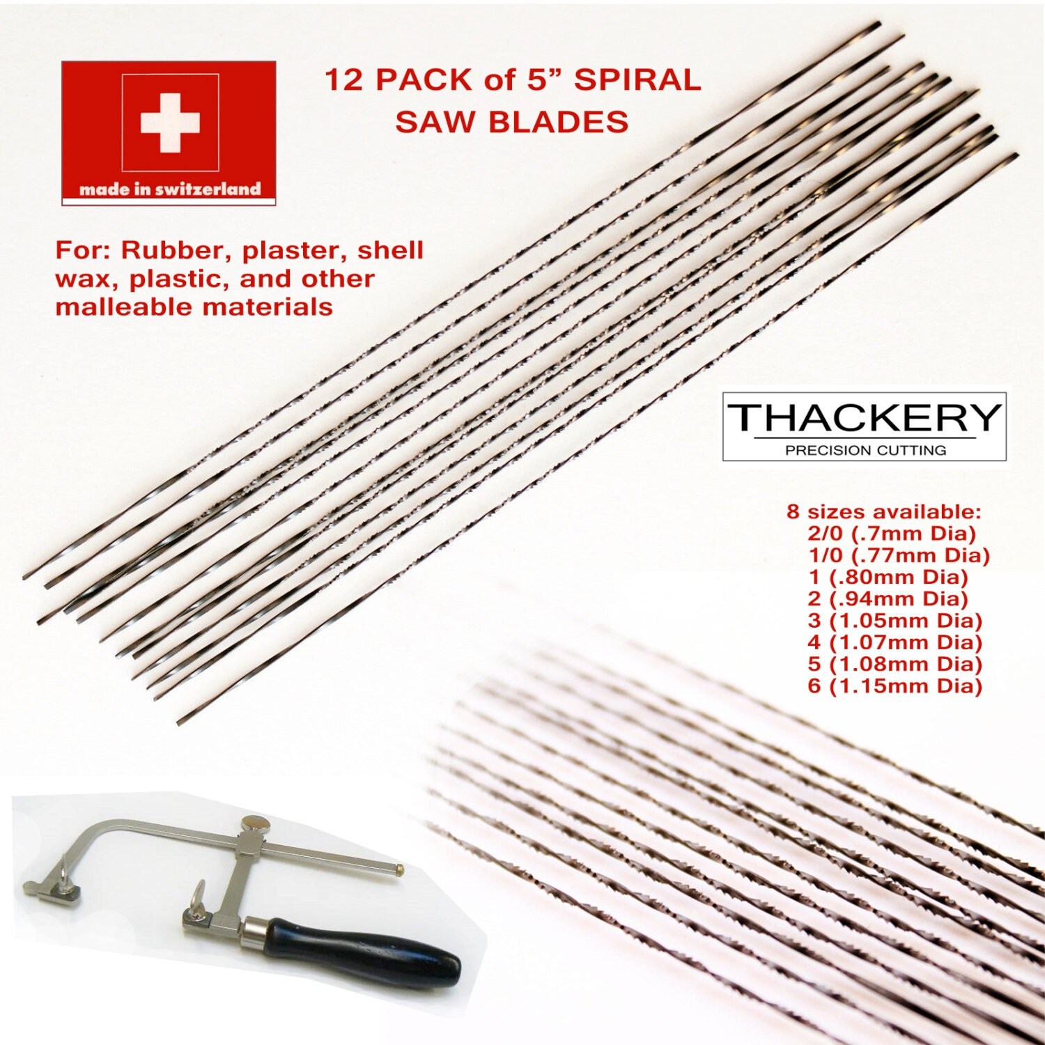 Olson SP46800 Spiral Scroll Saw Blades - 12 Pack for sale online Olson SP46800 Spiral Scroll Saw Blades - 12 Pack for sale online