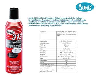 Adhesivo para tapicería Camie 313 Fast Tack - 355 ml - Fabricado en EE. UU.