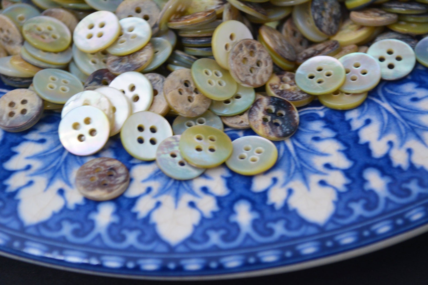 50 AGOYA BUTTONS - 16L- Great Buttons! - Etsy