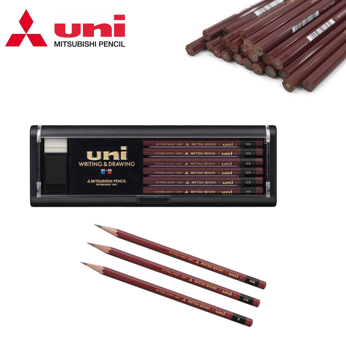 Uni Mitsubishi Pencil Uni Palette B Black 1 Dozen - My Store