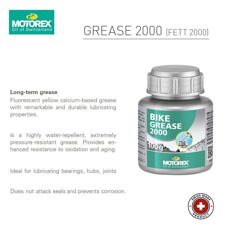 Motorex Bike Grease 2000 - 100g flaska - Tillverkad i Schweiz - Det perfekta universalfettet bild 1