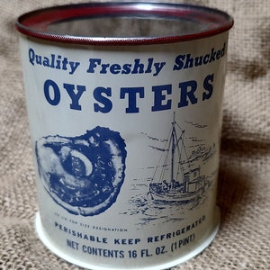 Vintage Austern Dose