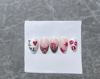 Tate Mcrae Inspired Press On Nails
