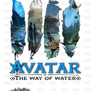 Avatar 2 The way of water PNG, SVG, Avatar, Sublimation, Digital download, new movie, Avatar 2 PNG, Avatar 2 svg, Pandora, Love