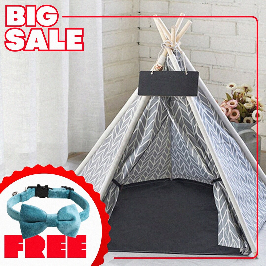 Large Dog Teepee, Dog Teepee Tent, Large Dog Bed, Pet Playhouse, Pet