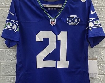 Neues NFL Devon Witherspoon Seahawks 50th Anniversary Jersey Damen US Größe S