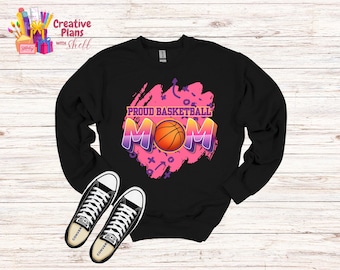 Sports Mom T-Shirt Design: Football, Basketball (Digital Designs)