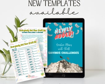 Crafter's Savings Challenge Tracker: Printable Budget Tool (PDF & PNG Digital Download)
