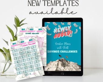 Printable Savings Challenge: 'Mo Money' Tracker (PDF & PNG Digital Download)