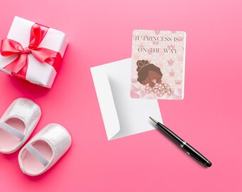 It's A Girl Baby Shower Card: Gift Card Holder Bundle (PDF)