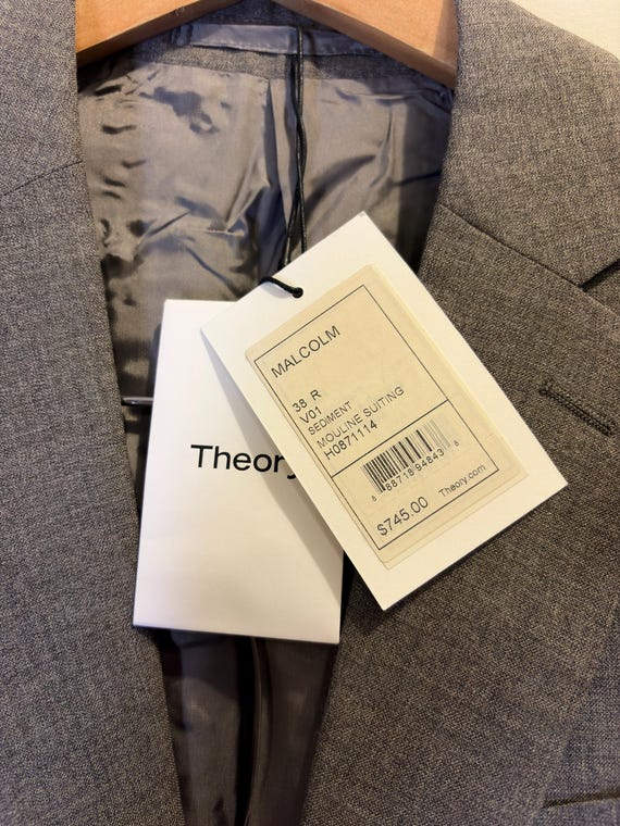 Theory Malcom Grey Suit Jacket - image 3