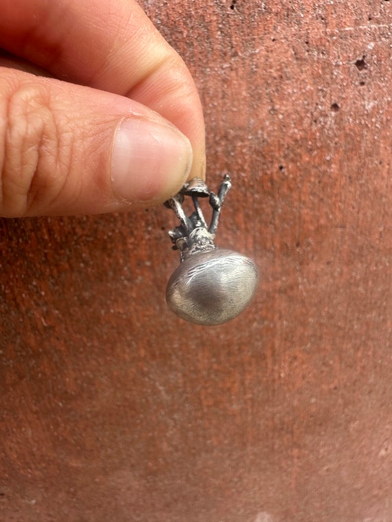 Collana Fungo Argento Sterling VENACOLY Con Pietra Di Luna