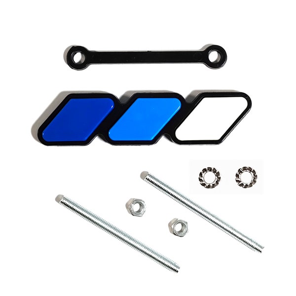 Tri-color grille badge TRD Emblem White Blue for TRD PRO off-road 4X4 toyota 4runner tundra rav4 highlander landcruiser