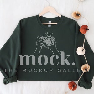 18000 Forest Green Mock Up, Flat Lay Mockup, Oversized Sweatshirt, Model Mockups, Halloween Mockup, Fall Mockup, Autumn Mockup, Jumper