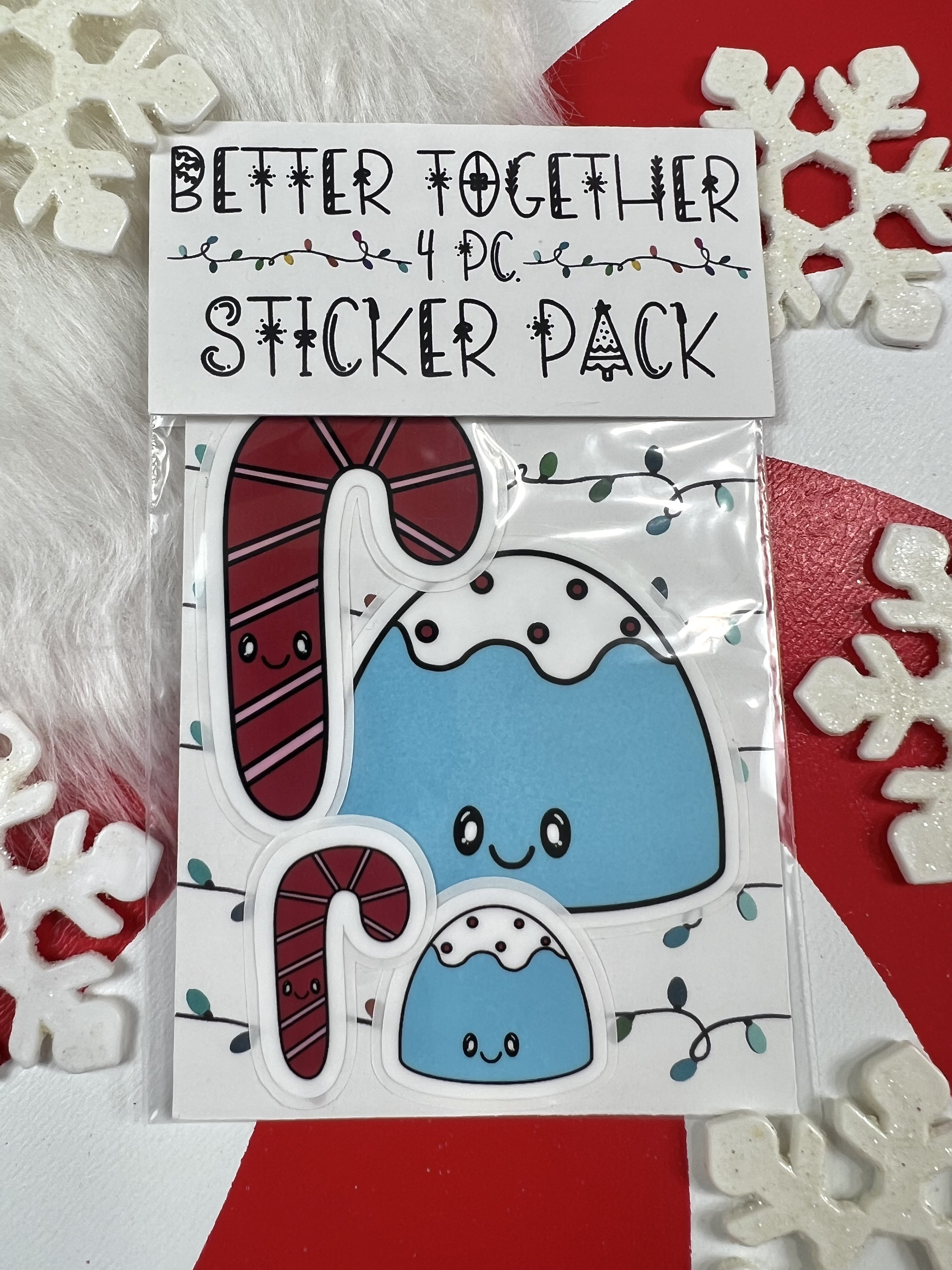 Gumdrop & Candy Cane Sticker Pack - Etsy
