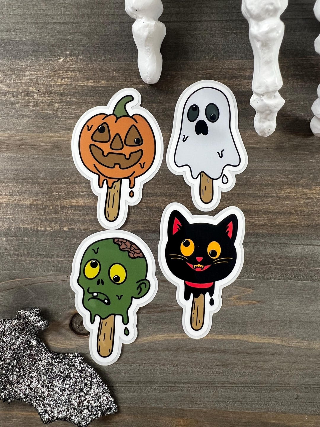 Chilling Treats Sticker Pack, Ice Cream Decals, Halloween Stickers for ...