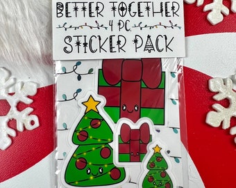 Christmas Tree & Present Better Together Sticker Pack