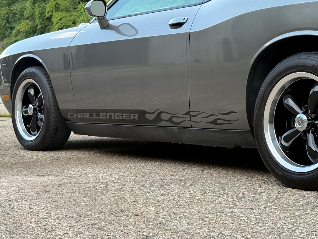 Challenger Rocker Panel Stripe Flame Decal | Universal Fit for ANY Year ...