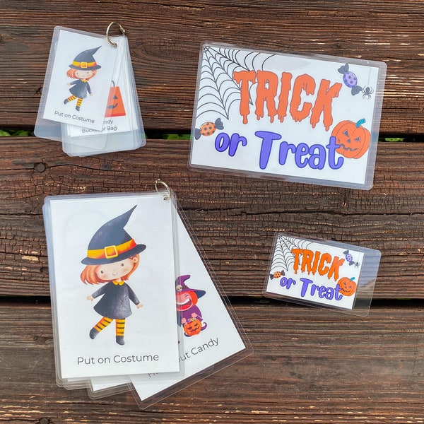 Halloween Pack - Visual Communication Cards for Kids - AAC for Autism, Speech Delay, Special Education, Nonverbal/Nonspeaking Children