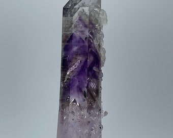 Gorgeous Streep mine Amethyst with enhydro and Phrenite