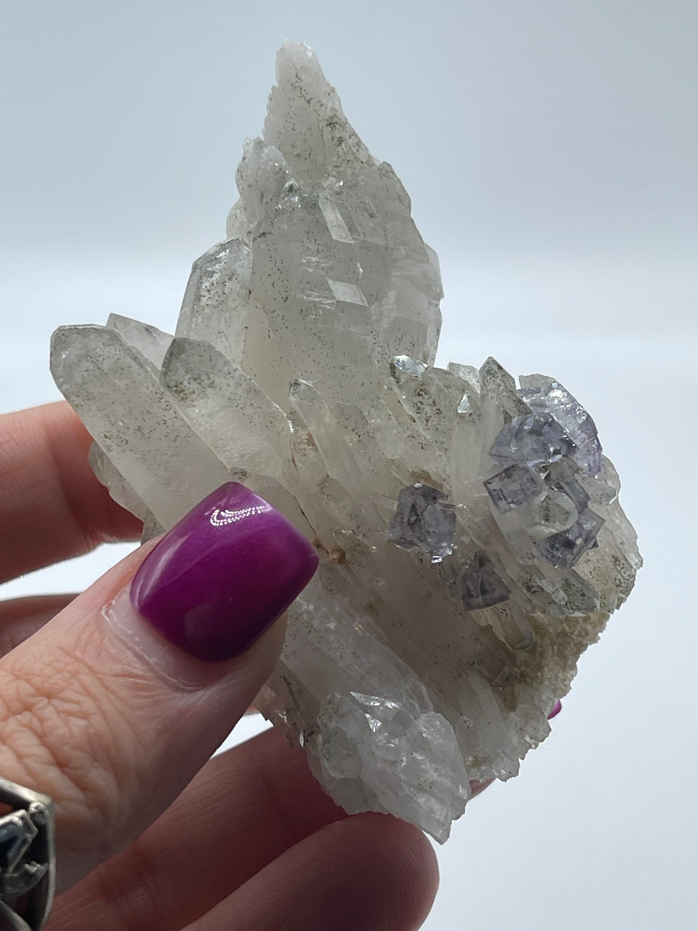 Lovely YGX Fluorite on Quartz