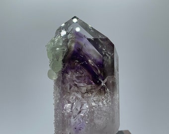 Streep Mine Amethyst Crystal with Phrenite and Analcime