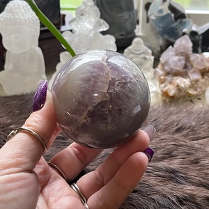 Beautiful Amethyst agate sphere
