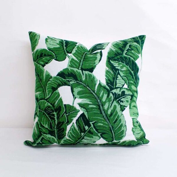 Indoor/Outdoor Sunbrella Tropics Jungle - 18x18 Throw Pillow - Home Decor - Accent Pillow - Pillow Cover