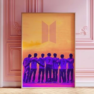 BTS Poster, BTS Print, Bts Merch, Bts Wall Decor, Kpop Poster, Kpop Merch, Home Decor, Jungkook, Jimin, V, Suga, J-Hope, RM, Jin