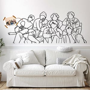 BTS Wall Art, Metal Wall Art Portrait, Metal Art Home Decor, Kpop Merch, BTS Merch, Jhope, Jimin, Jungkook, Jin, RM, Suga, V, Kim Taehyung