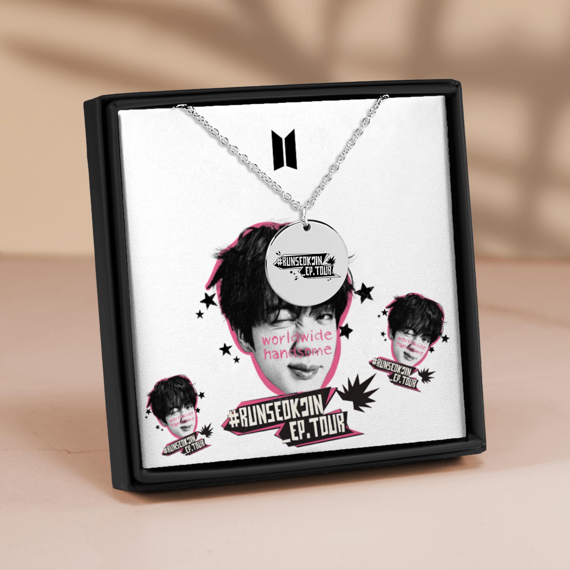 【JIN】RUNSEOKJIN TOUR Necklace 公式 Run Seokjin Ep Tour 2025 Concert Necklace, Jin Concert