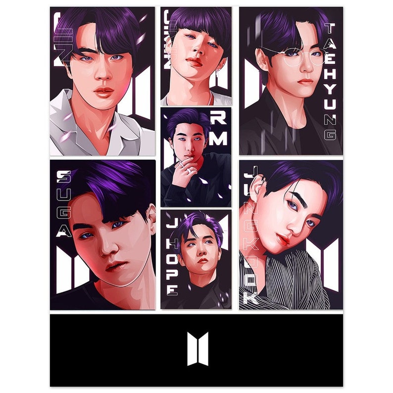 BTS Work of Art Poster BTS Poster BTS Art OT7 Kpop - Etsy