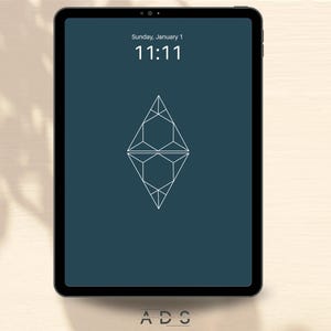 Minimalist - Geometric IPad Wallpaper, iPad Background, Hand Drawn Lock Screen, Tablet Home Screen