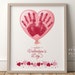 PRINTABLE Valentines Day Handprint Art Craft for Kids, Keepsake Art ...