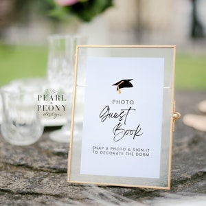 PRINTABLE Graduation Party Photo Guest Book Table Sign, NON-EDITABLE ...