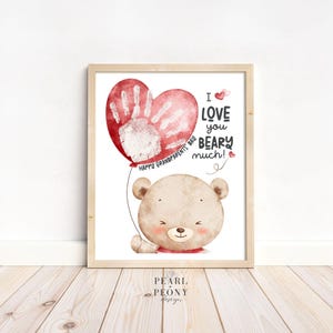 Manualidades con huellas de manos para el Día de los Abuelos, imprimibles, para abuelos y abuelas, recuerdos, para bebés, niños pequeños, preescolares y jardín de infantes, PDF