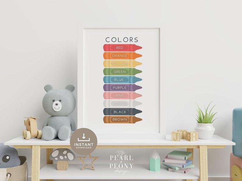 PRINTABLE Set of 6 Preschool Classroom Posters, Homeschool Printables ...