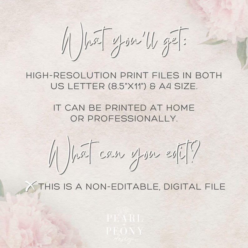 PRINTABLE 2025 Moody Floral Calendar, Cottagecore Home Office, Flower