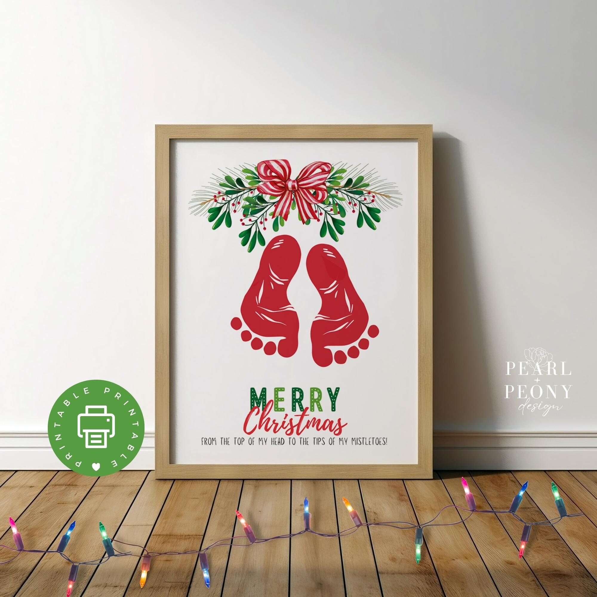 PRINTABLE Christmas Craft for Kids, Baby's First Christmas Keepsake Art ...